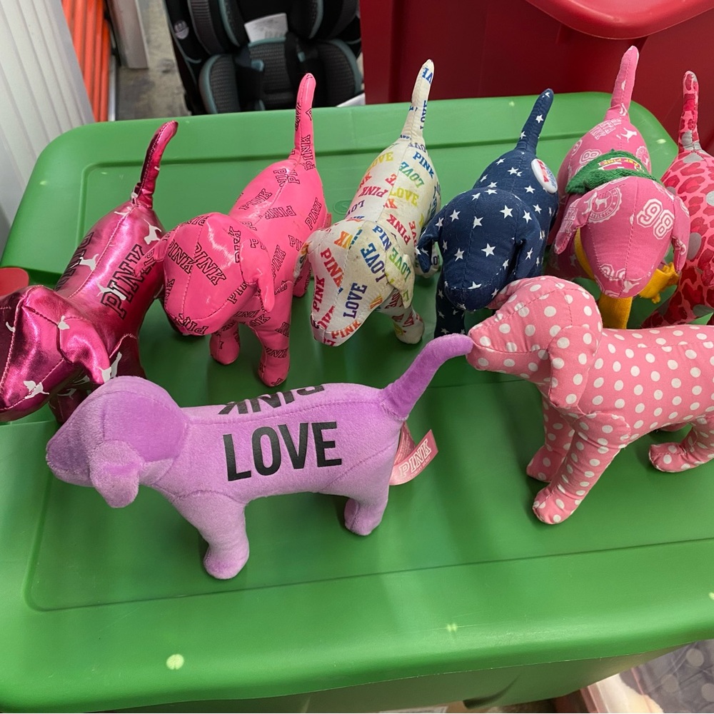 Pink small dogs